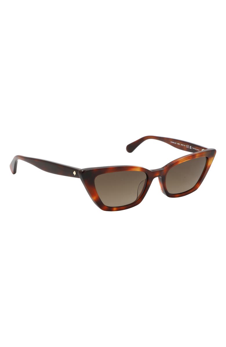 Kate Spade New York genell 52mm gradient cat eye sunglasses, Alternate, color, Havana/ Brown Sf