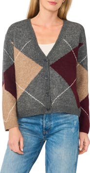 Halogen® Argyle Cardigan