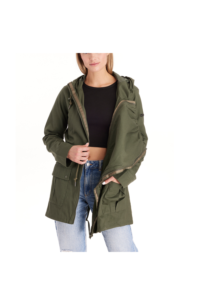 Modern Eternity Maternity Modern Eternity Lara 3-in-1 Military Style Cotton Maternity Jacket, Alternate, color, Khaki Green
