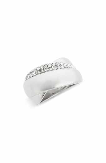 Covet Pavé CZ Crossover Band Ring
