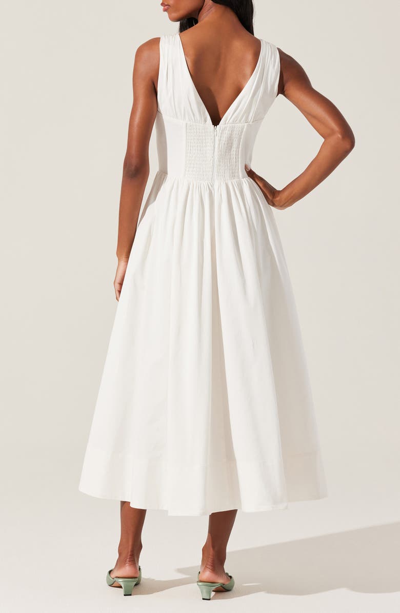 ASTR the Label Maili Sleeveless A-Line Dress, Alternate, color, White