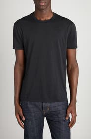 TOM FORD Short Sleeve Lyocell & Cotton Crewneck T-Shirt