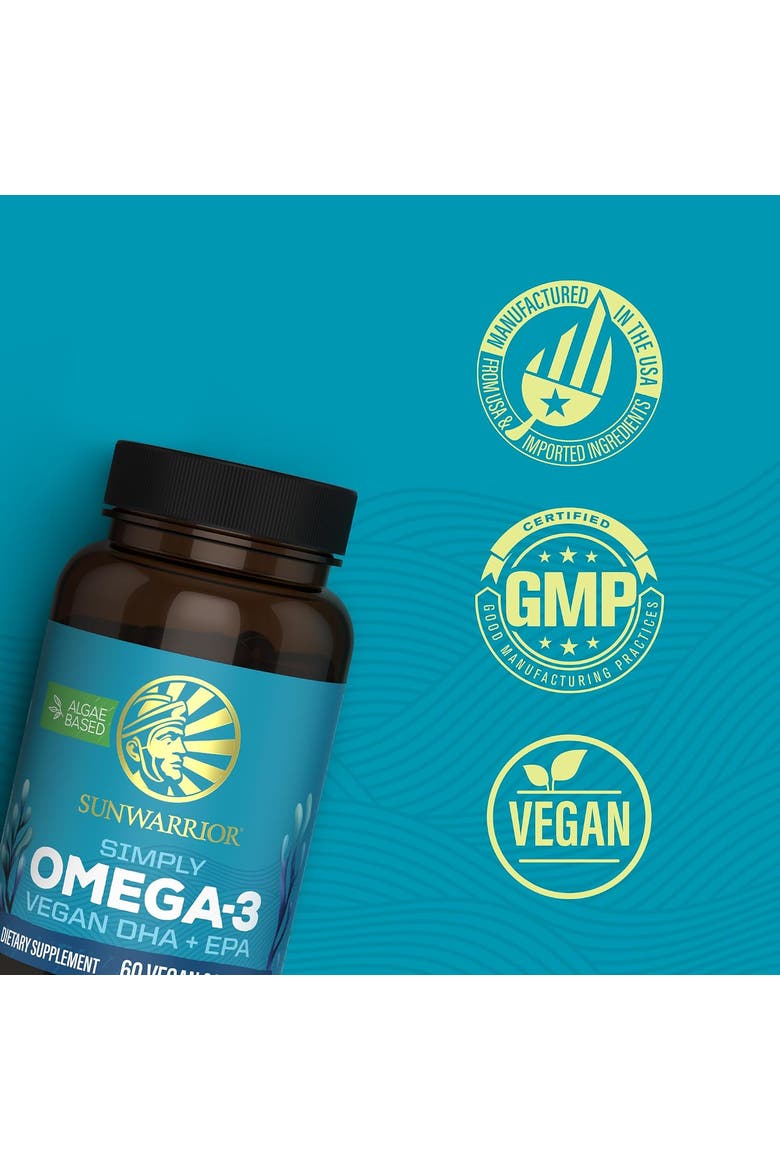 Simply Vegan Omega 3 Softgels, 60ct, Alternate, color, No Color