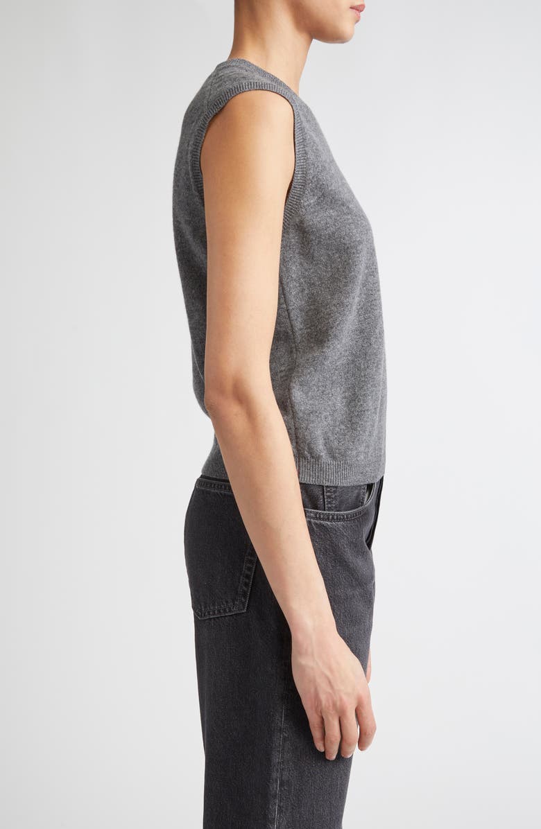 FERRAGAMO Cashmere Blend Sweater Vest, Alternate, color, Grigio Melange