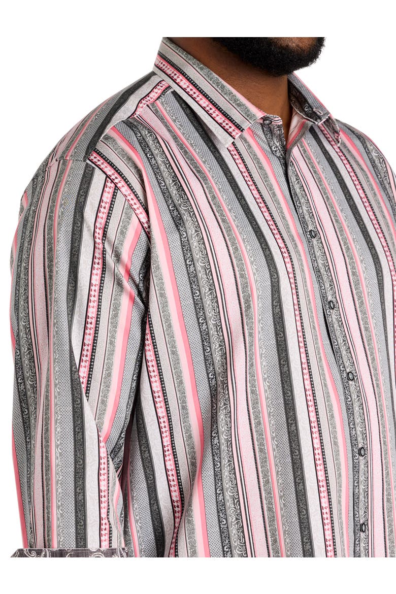 Big & Tall Bramshaw Sport Shirt, Alternate, color, PINK