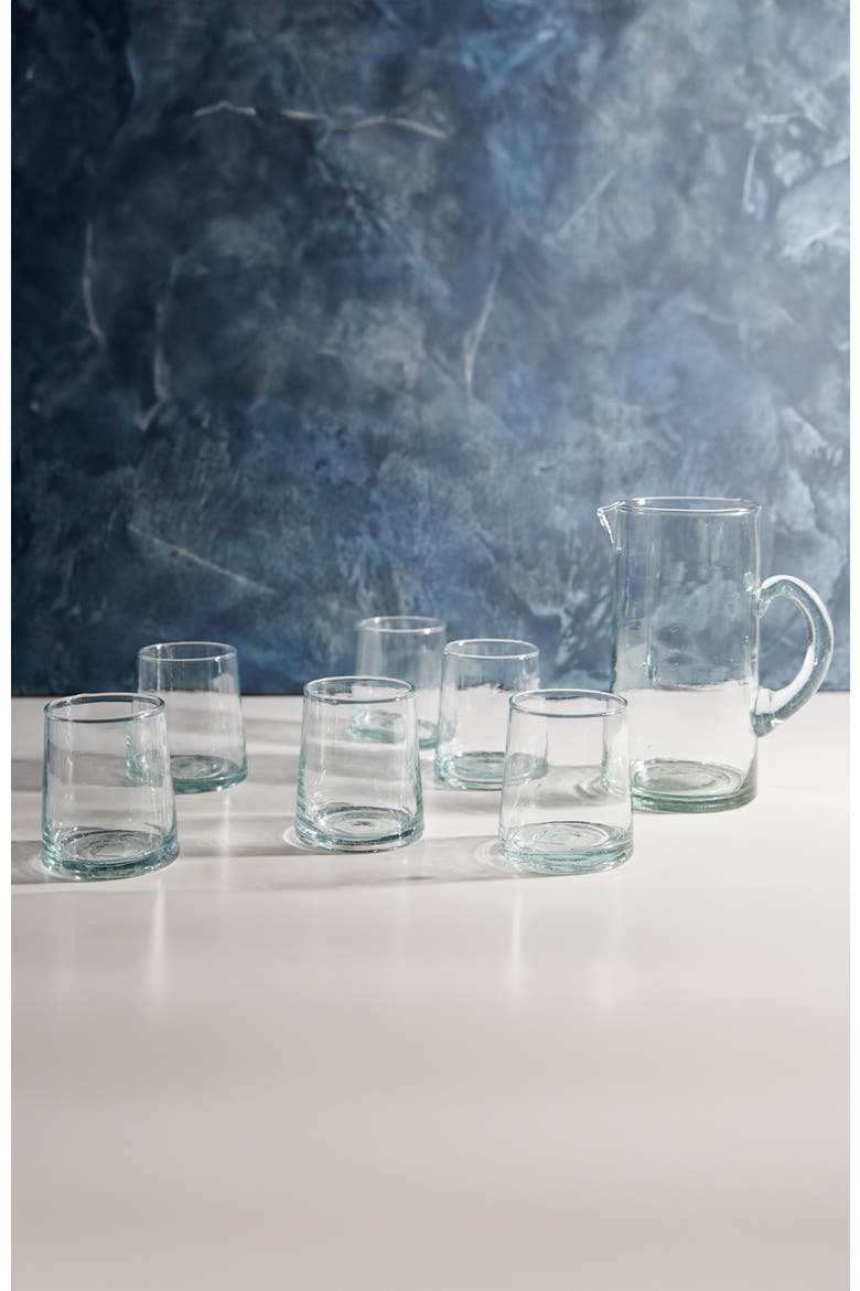 Moroccan Cone Glass Small, Alternate, color, WHITE