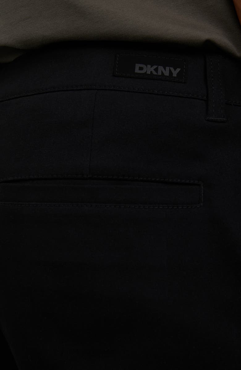 DKNY Powerstretch Flat Front Cargo Pants, Alternate, color, Black