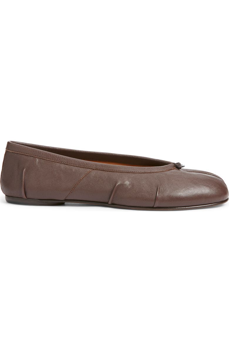 Maison Margiela Tabi Ballet Flat, Alternate, color, Moka