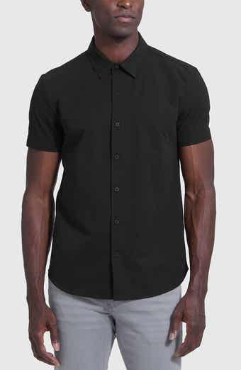 True Classic Commuter Slim Fit 4-Way Stretch Short Sleeve Button-Up Shirt