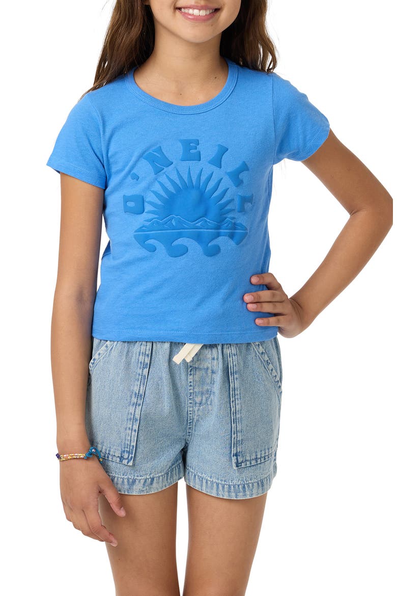Kids' Strato Willa Skimmer Cotton Graphic T-Shirt, Main, color, REGATTA BLUE
