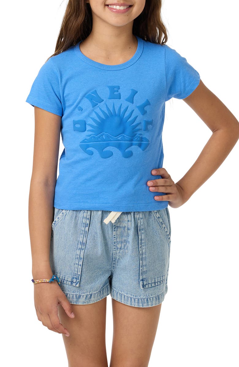 O'Neill Kids' Strato Willa Skimmer Cotton Graphic T-Shirt, Main, color, Regatta Blue