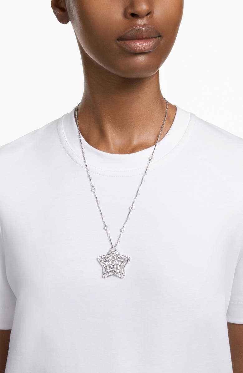 Swarovski Stella Crystal Star Pendant Necklace, Alternate, color, 
