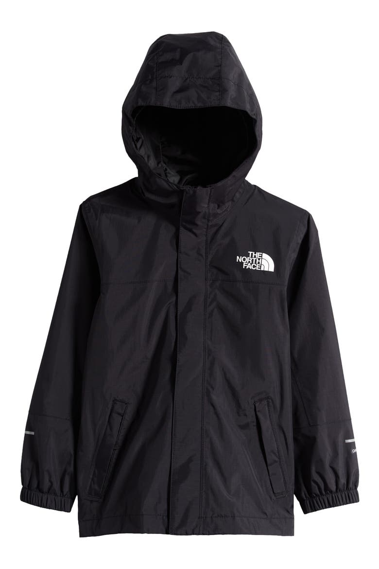 Kids' Antora Waterproof Rain Jacket, Main, color, BLACK