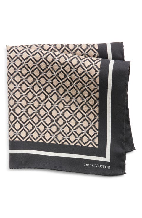 Equestrian Silk Pocket Square