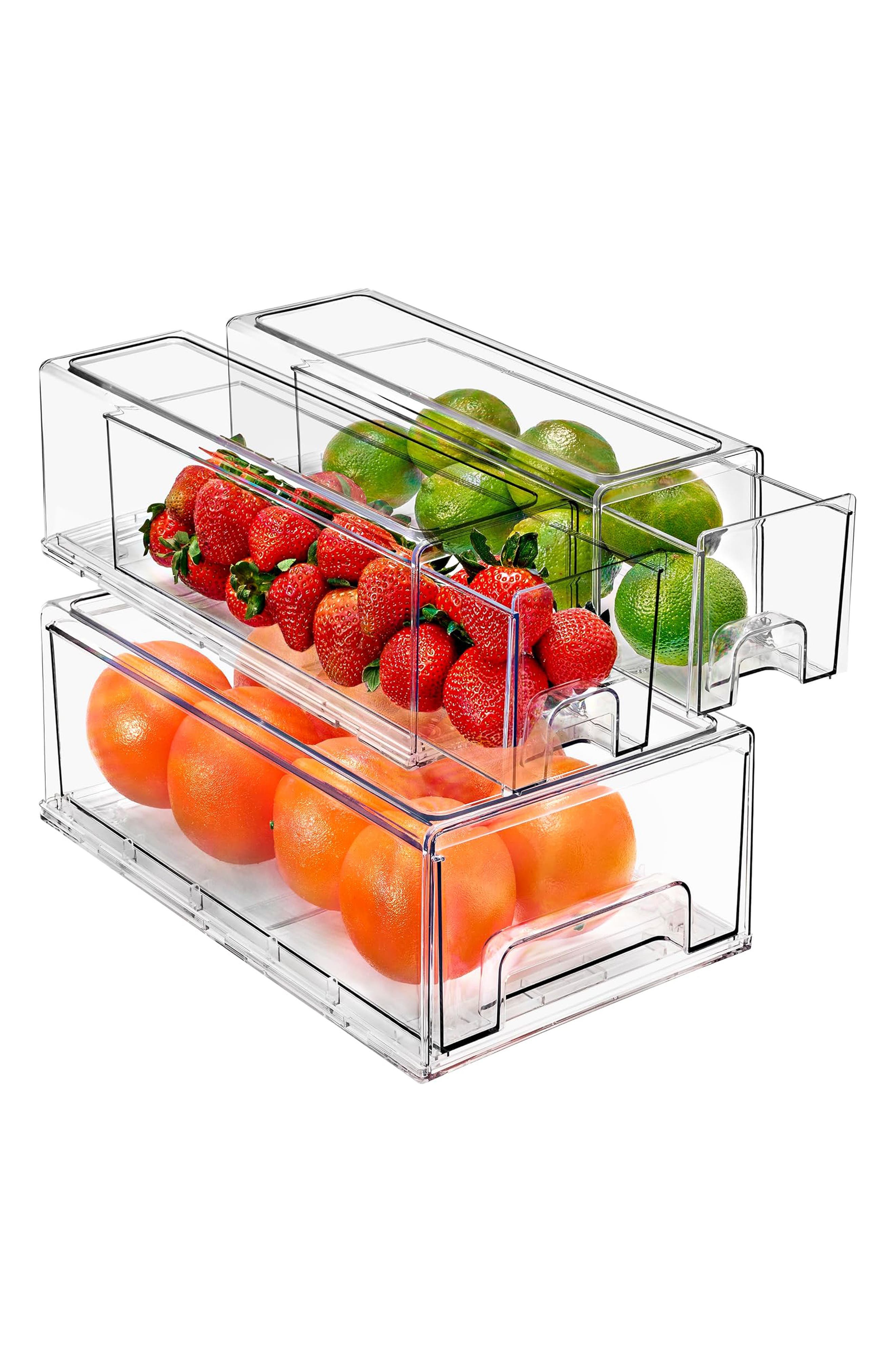 Set of 3 Fridge Organizer Drawers