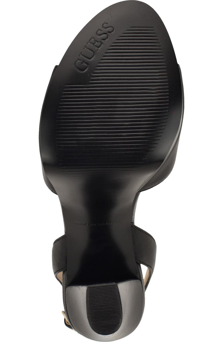 GUESS Hitten Ankle Strap Platform Sandal, Alternate, color, Black