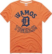 Homage Men's Homage  Orange Detroit Tigers Vamos Tri-Blend T-Shirt