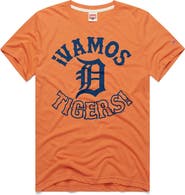 Homage Men's Homage Orange Detroit Tigers Vamos Tri-Blend T-Shirt