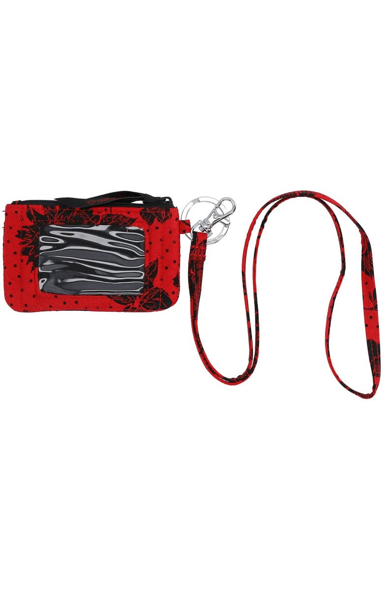 VERA BRADLEY Georgia Bulldogs Rain Garden Zip ID Lanyard, Alternate, color,