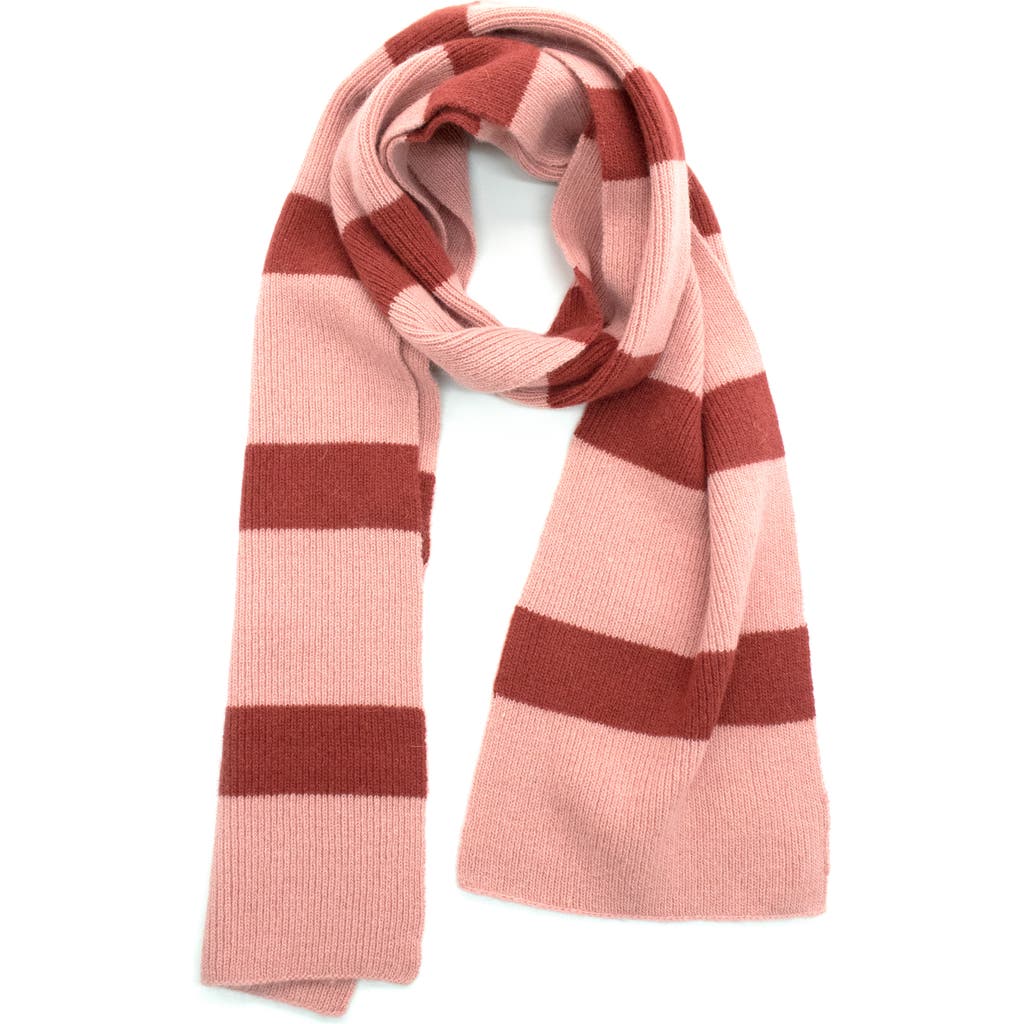 Portolano Stripe Scarf In Pink