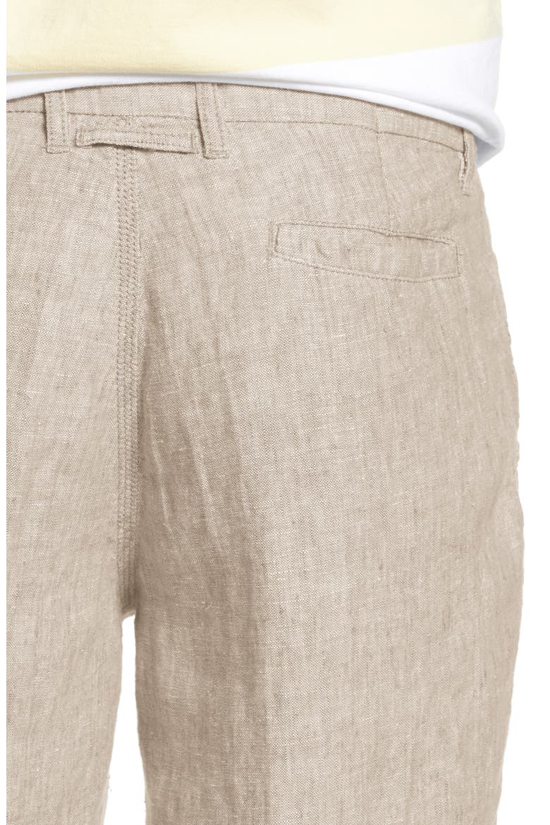 Austin Linen Shorts, Alternate, color, KHAKI