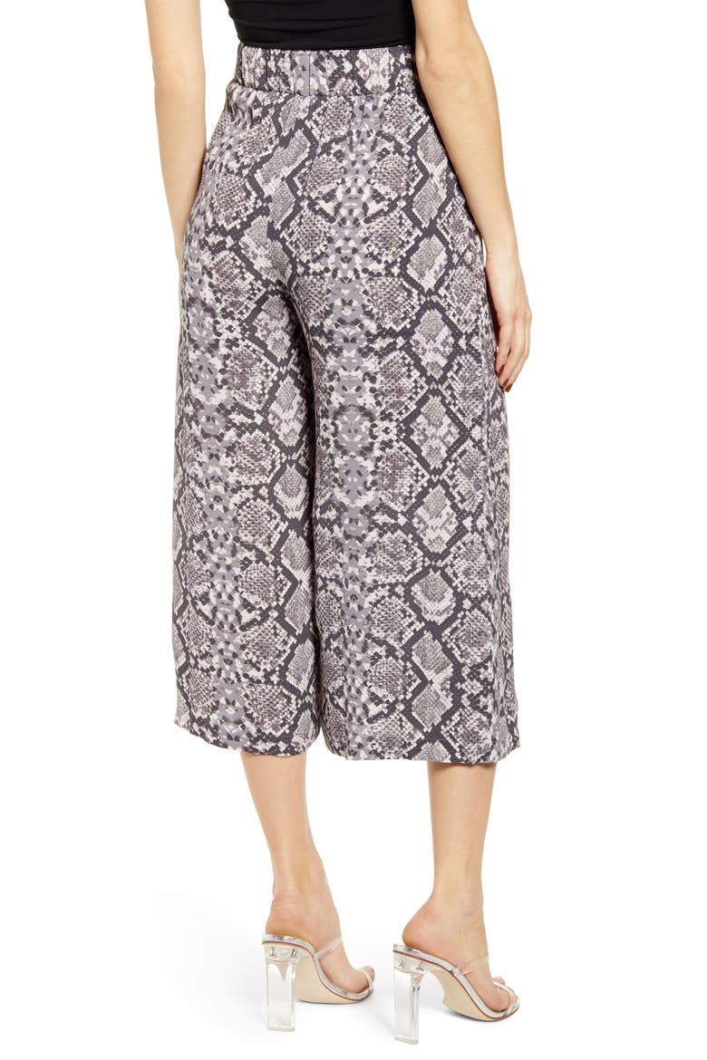 Easy Crop Pants, Alternate, color, GREY MARBLE SNAKESKIN