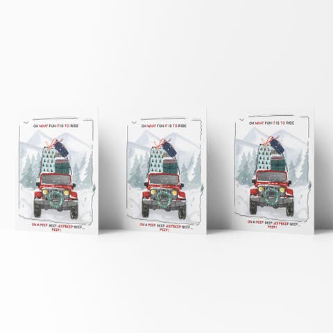 Holiday Winter Card Pack (3ct) Oh What Fun It Is To Ride