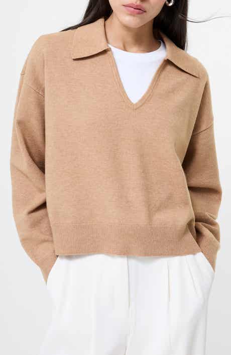 French Connection Sloane Johnny Collar Pullover