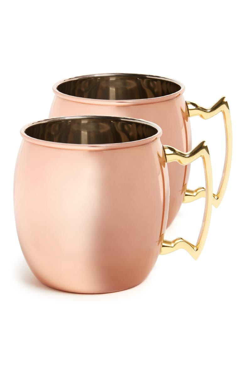 'Moscow Mule' Copper Mug, Alternate, color, BROWN