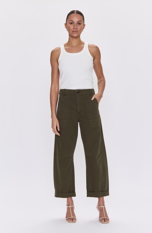 Pistola Tori Ankle Utility Pants In Green