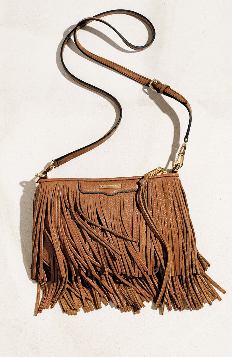 Rebecca Minkoff 'Finn' Convertible Leather Clutch, Alternate, color,