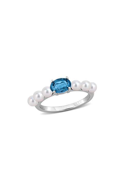 Sterling Silver Cultured Freshwater Pearl Ring