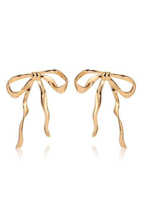 Organic Bow Earrings