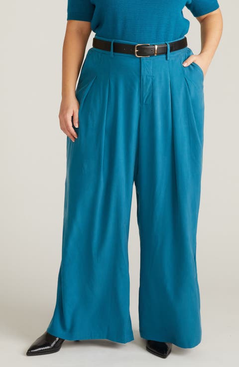 Cooling Cupro Wide Leg Pants (Regular & Plus)