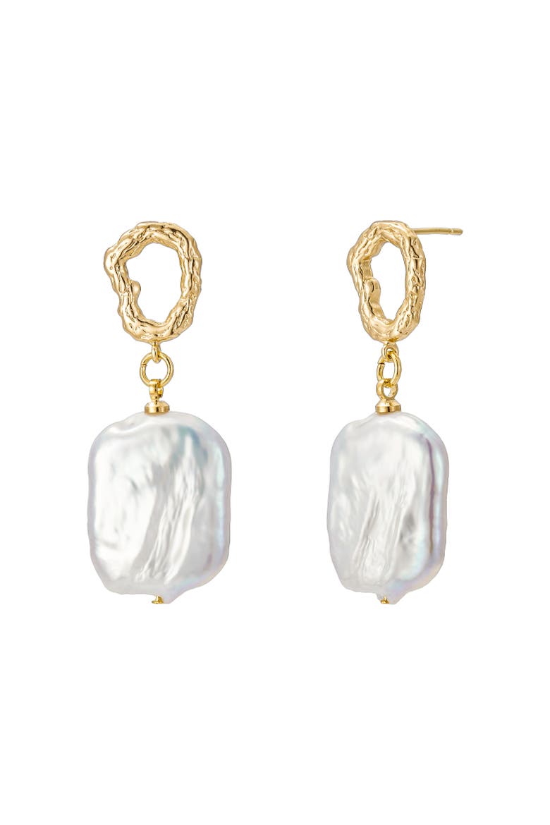Gemma Pearl Drop Earrings, Main, color, White