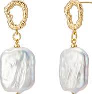 Untamed Petals Gemma Pearl Drop Earrings