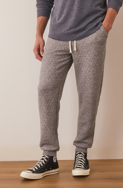 Marine Layer Corbet Quilted Joggers In Brown