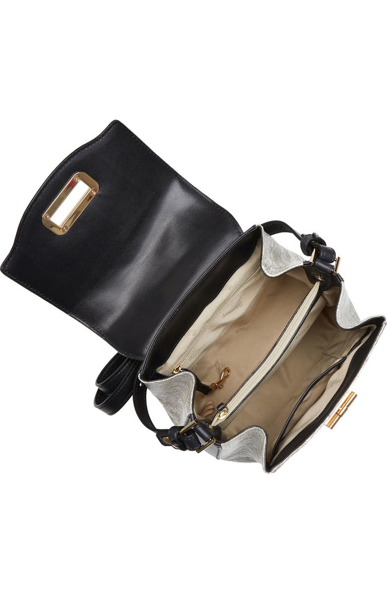 Brahmin Margo Croc Embossed Leather Crossbody Bag, Alternate, color,