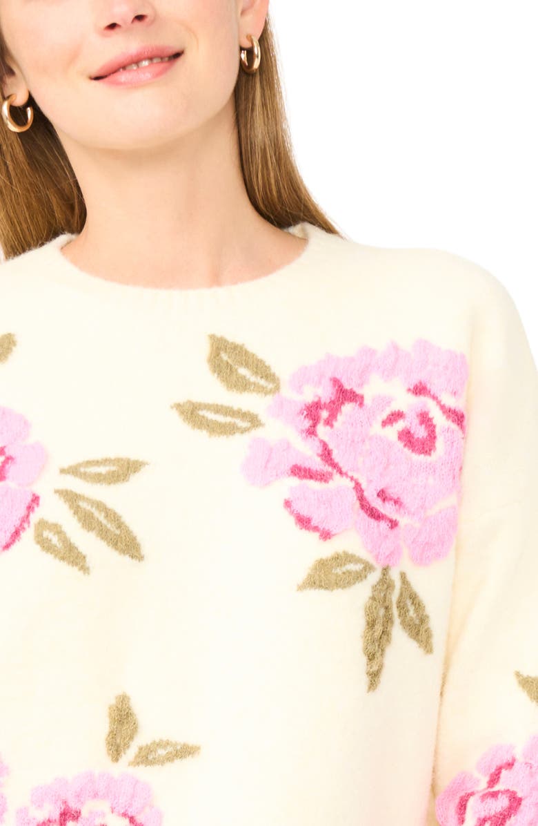 Ted Baker Floral Sweater, Alternate, color, Lemon Mist