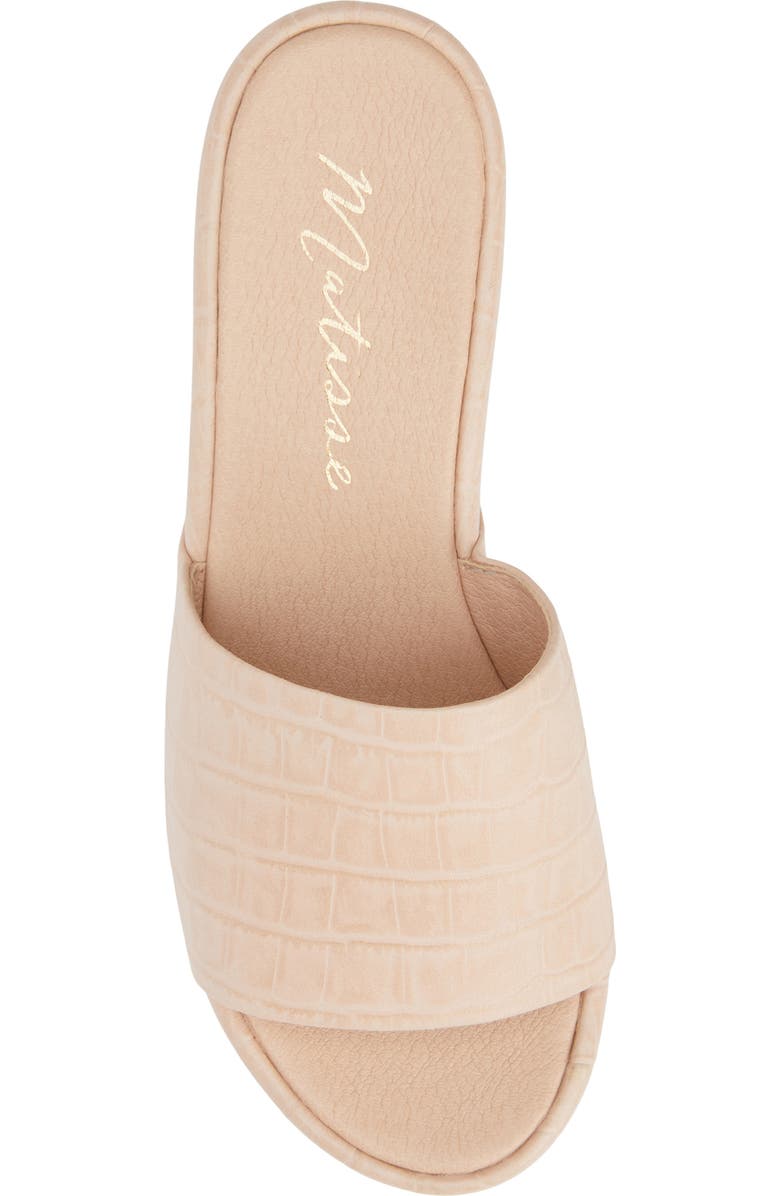 Matisse Frida Platform Sandal, Alternate, color, Natural Croc