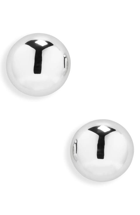 Oversize Dome Button Stud Earrings
