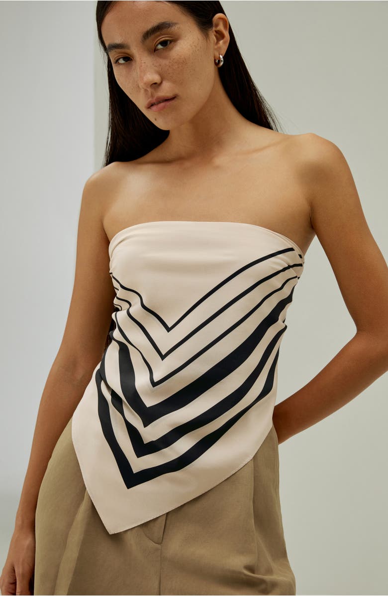 Lilysilk Geometric Print Silk Scarf, Alternate, color,