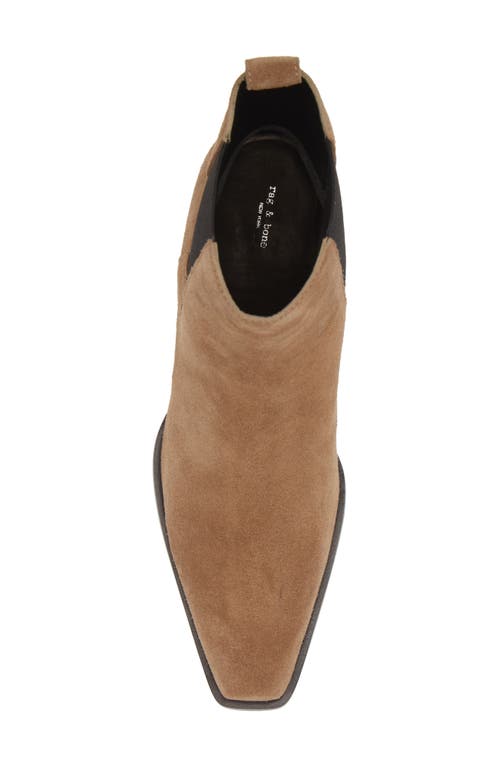 Rag & Bone Joni Suede Chelsea Booties In Cmlblksd