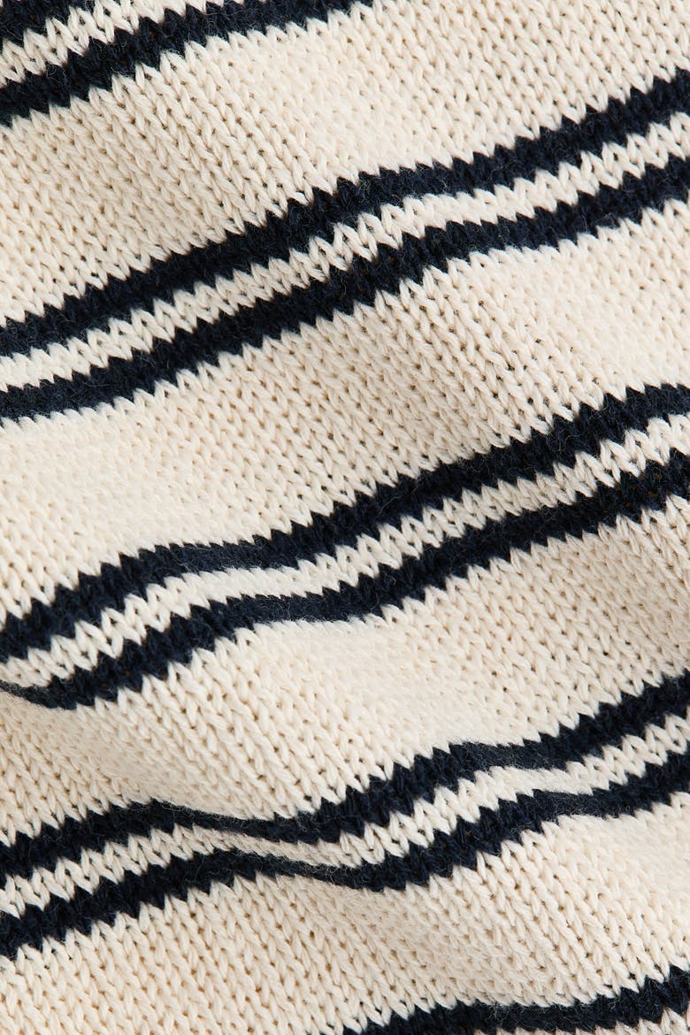 Knitted T-shirt, Alternate, color, Cream/striped