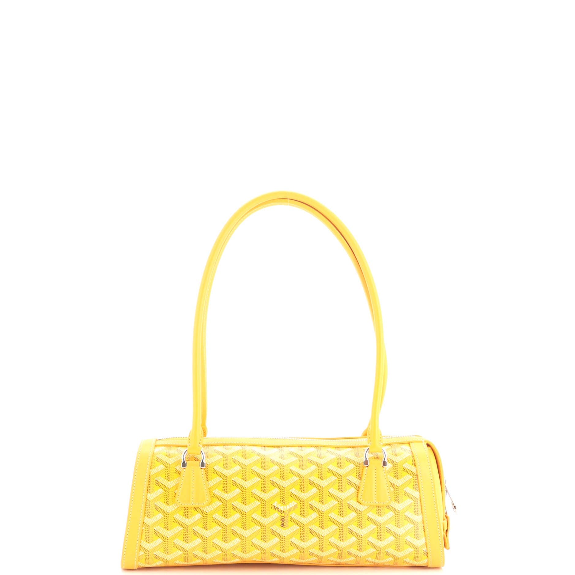 Bonbonniere Bag Coated Canvas, Alternate, color, Yellow