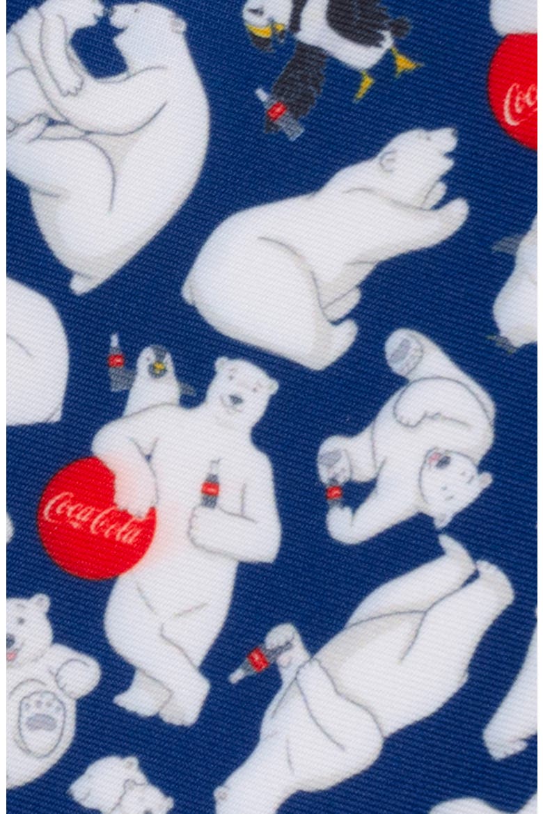 Coca-Cola® Polar Bear Navy Blue Tie, Alternate, color, NAVY