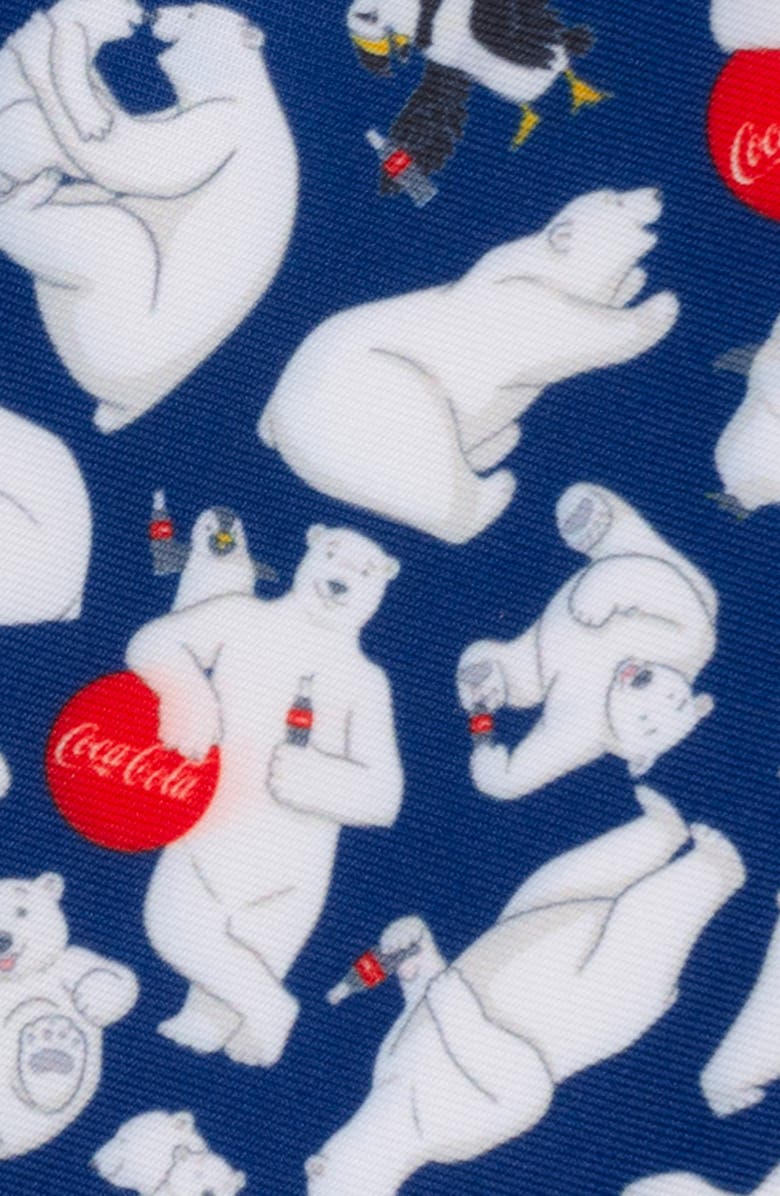 Cufflinks, Inc. Coca-Cola<sup>®</sup> Polar Bear Navy Blue Tie, Alternate, color, Navy