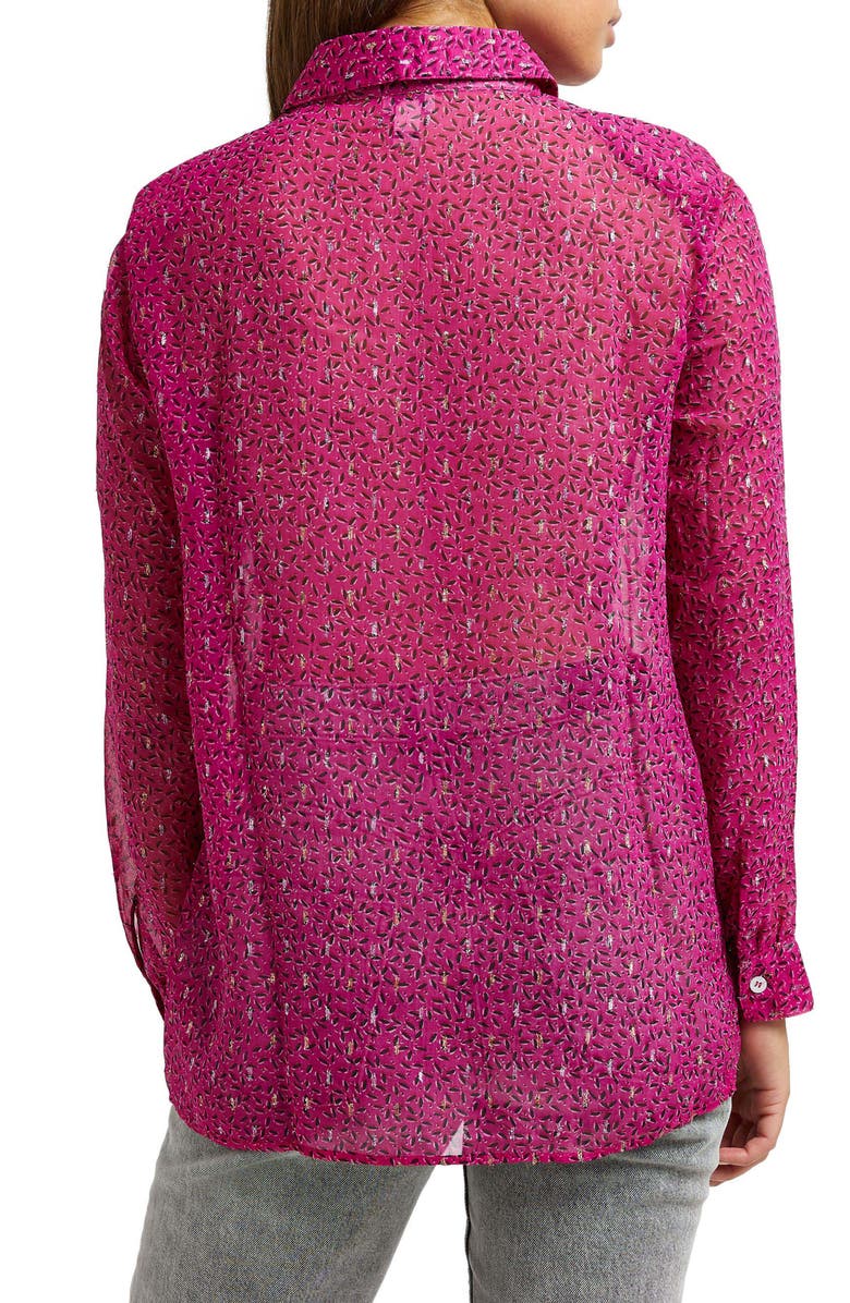 River Island Print Woven Shirt, Alternate, color, 