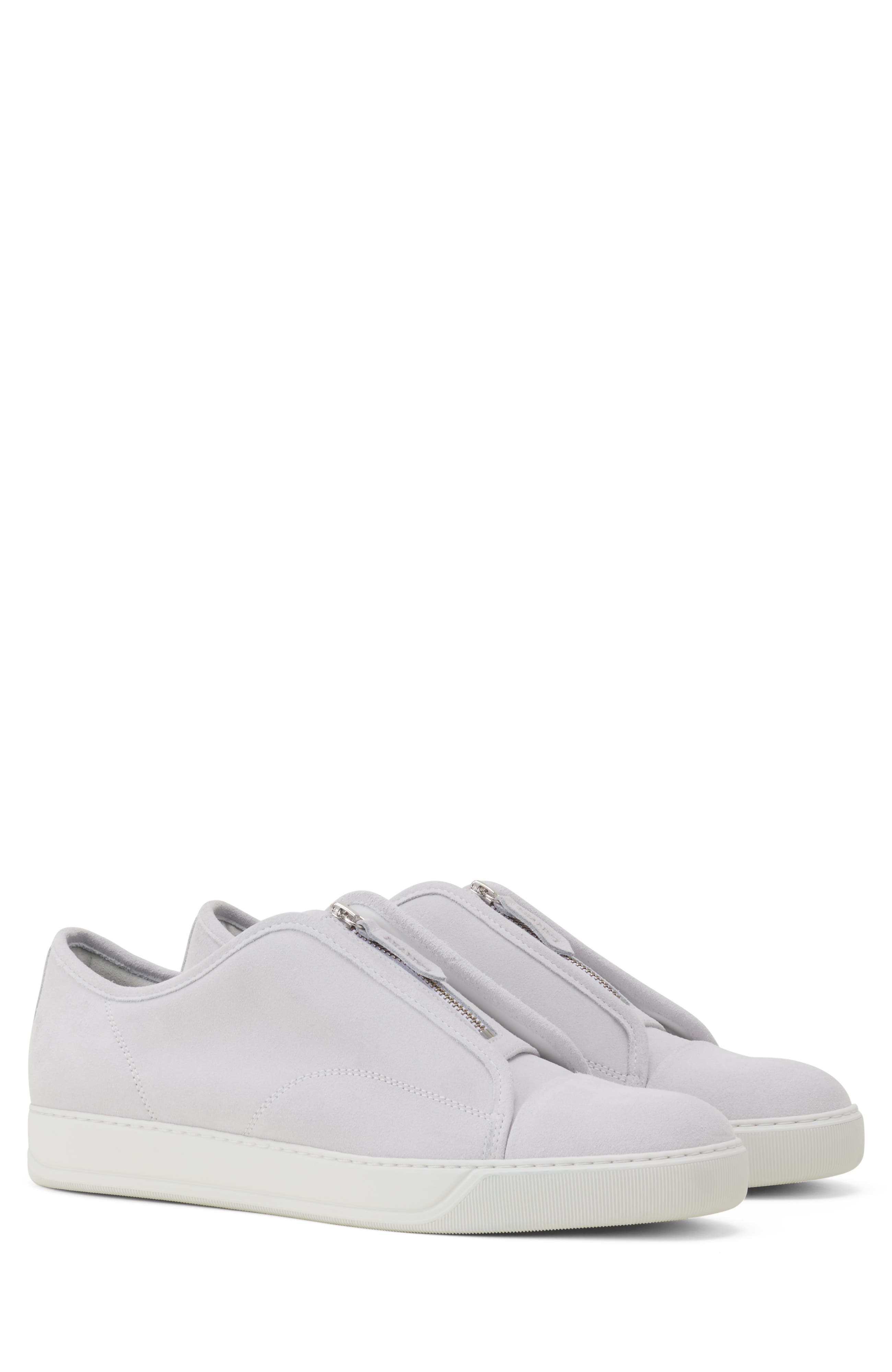 Dbb1 Suede Zip Sneakers, Alternate, color, White