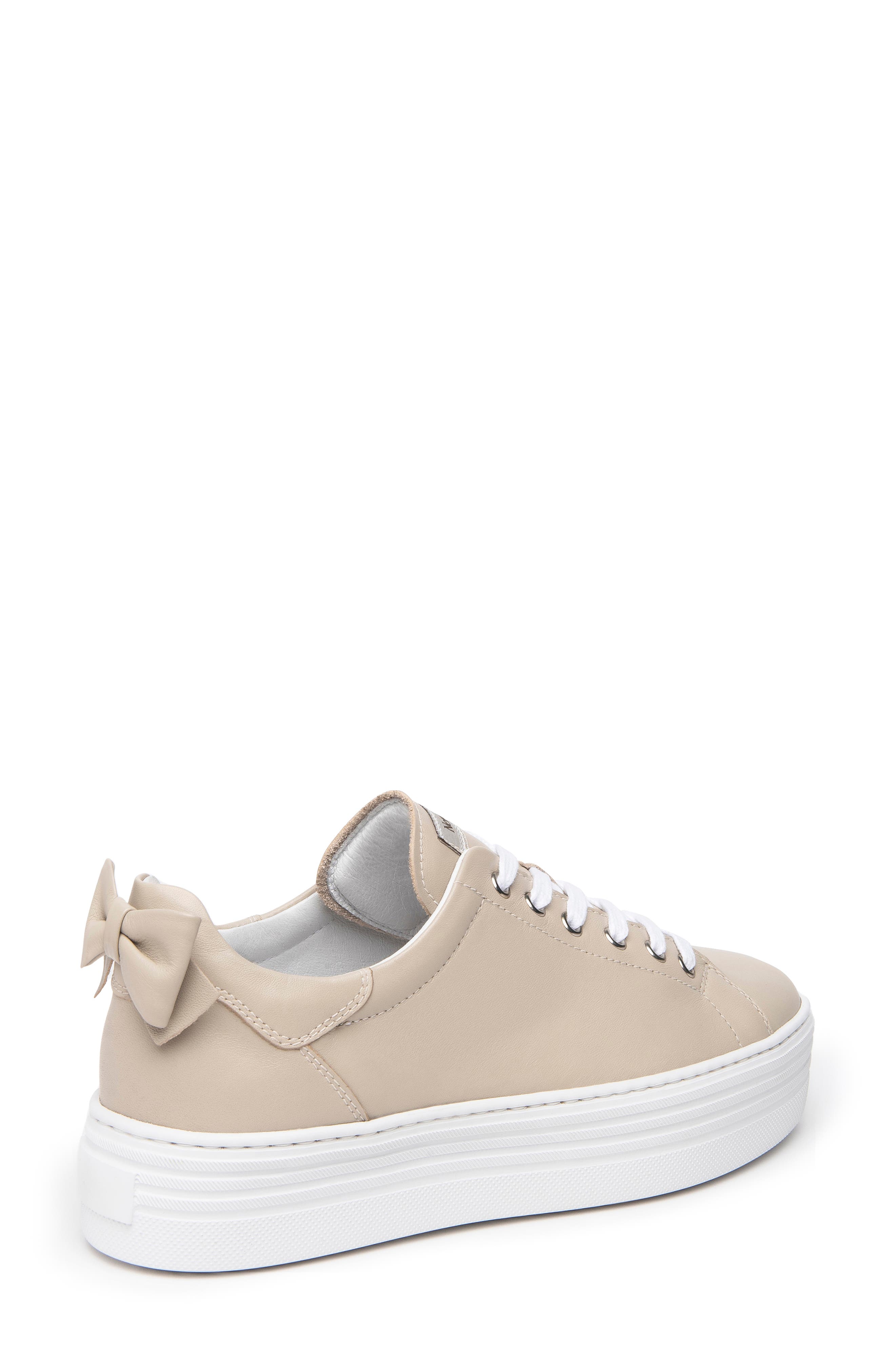NeroGiardini Bow Platform Skate Sneaker, Alternate, color, 